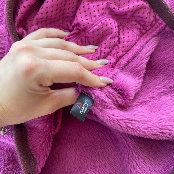 Patagonia Fuchsia Pink Snap-T Synchilla Fleece Pullover Sz. M - Picture 4 of 6